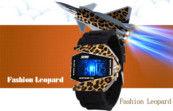 Multifunction Digital Watch Unisex EL Backlight 3 ATM Military Wristwatch