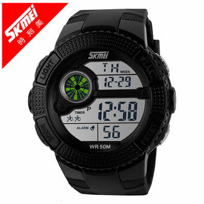 Teenagers Multifunctional sports Digital watches ABS Plastic Case