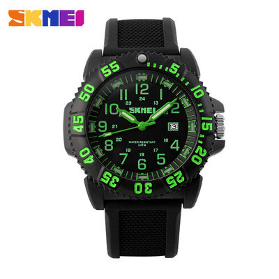 Unisex- Kleurrijke Analoge Band Noctilucent 50m van Kwartshorloges Pu maakt waterdicht