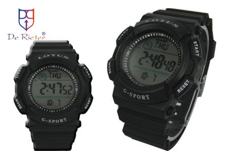 Ramah lingkungan plastik digital gerakan 1 - 10 ATM tahan air Sports Watches