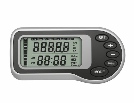 Digital 3D Sensor Pedometer reads X, Y Z Planes Pocket pedometer