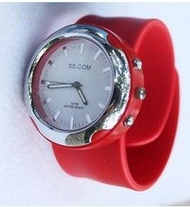 Вахта красных/желтого цвета силикона Wristband для малышей, OEM цифров водить зеркала