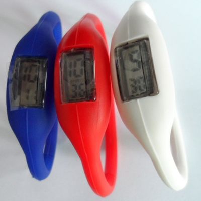 반대로 진동 실리콘 소맷동 시계, 음이온 스포츠 팔찌 손목 시계, 가동 가능한 디자인