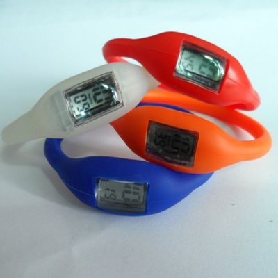 الألوان PMS سيليكون معصمه ووتش المطاط جيلي ايون أنيون ساعة اليد مع الحرير طباعة الشاشة