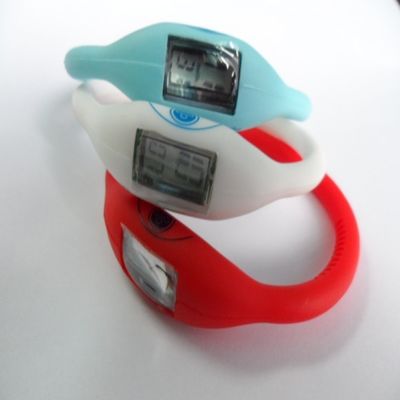 Montre unisexe de bracelet de silicone, montre de bain de quartz de sports d'anion de gelée