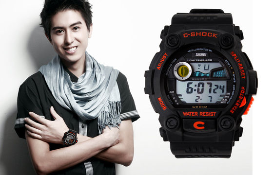 Mengejutkan Tahan Multifungsi Perhiasan PU Strap Dengan Stop Watch