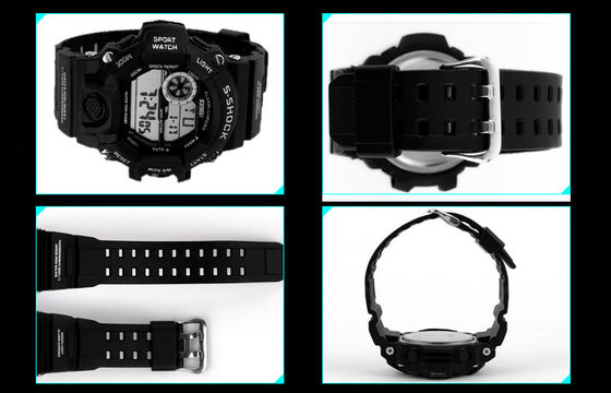 La montre quotidienne 12/24 heures de sport d'alarme de contre-jour d'EL équipe des montres de Digital