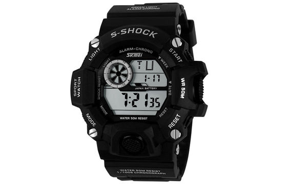 La montre quotidienne 12/24 heures de sport d'alarme de contre-jour d'EL équipe des montres de Digital