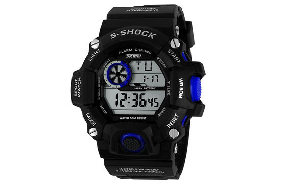 La montre quotidienne 12/24 heures de sport d'alarme de contre-jour d'EL équipe des montres de Digital