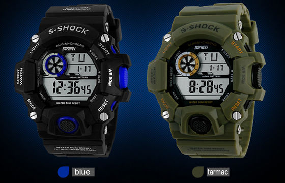 La montre quotidienne 12/24 heures de sport d'alarme de contre-jour d'EL équipe des montres de Digital