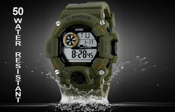 La montre quotidienne 12/24 heures de sport d'alarme de contre-jour d'EL équipe des montres de Digital