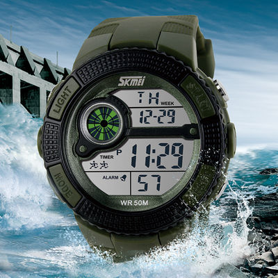 Nhật Phong trào đa chức năng Đồng hồ kỹ thuật số, Outdoor Sport cổ tay Watch