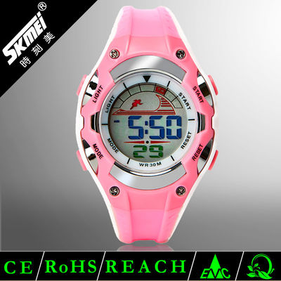 Kids Multifunction Digital Watch With Small Plastic Case , Easy Read