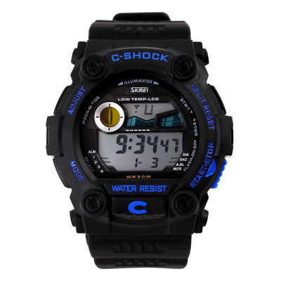 Montre de Digital multifonctionnelle de sports de la marque 0907 de Skmei Digital extérieure pour les hommes