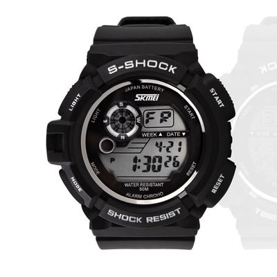 вахта backlight EL хронографа воды 5OM упорный многофункциональный цифровой