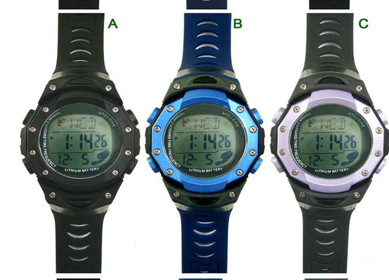 जर्मनी रेडियो नियंत्रण पुरुषों पोर्टेबल डिजिटल घड़ी धातु प्रकरण