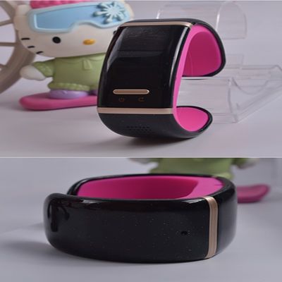 Hitam Bluetooth Smart Perhiasan multifungsi Digital Watch, jam tangan Gelang