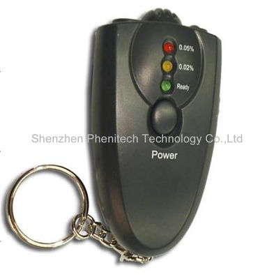 Ψηφιακός ελεγκτής Breathalyzer οινοπνεύματος αναπνοής Keychain ακρίβειας με το cOem λειτουργίας φανών