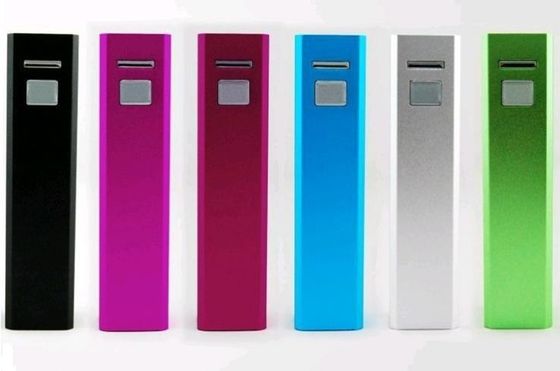 2600mAh φορητή τράπεζα δύναμης μετάλλων USB, ο κόκκινος ρόδινος πράσινος ασημένιος Μαύρος