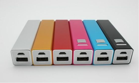 2600mAh φορητή τράπεζα δύναμης μετάλλων USB, ο κόκκινος ρόδινος πράσινος ασημένιος Μαύρος