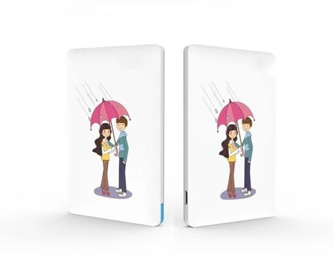 المحمولة سليم ليثيوم أيون قوة البنك 4000mAh البطارية للهاتف المحمول / باد، أبيض