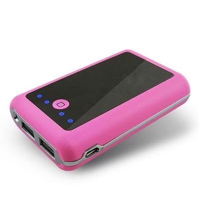 Всеобщий банк силы цилиндра ABS для Smartphone, белый/синь/красный цвет