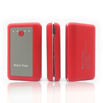 Всеобщий банк силы цилиндра ABS для Smartphone, белый/синь/красный цвет