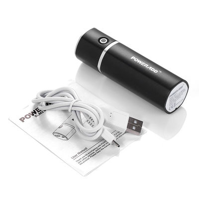 ท่อกลมบาง Portable Power Bank 5000mAh สำหรับ Samsung Galaxy S5 LG G3