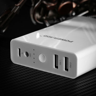 Compact External 10400MAH Li-ion Portable Power Bank For Smartphone