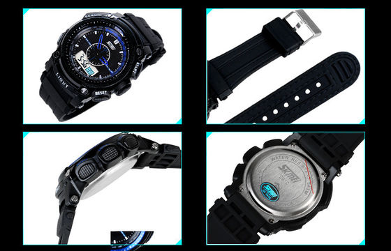 5 ATM Analog Digital Wrist Watch, ABS Trường hợp màn hình LCD hiển thị đồng hồ đeo tay