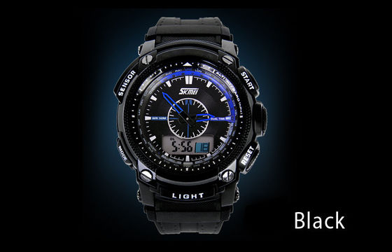 5 ATM Analog Digital Wrist Watch, ABS Trường hợp màn hình LCD hiển thị đồng hồ đeo tay