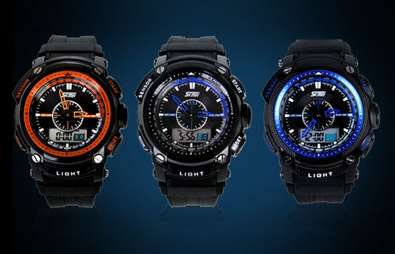 5 ATM Analog Digital Wrist Watch, ABS Trường hợp màn hình LCD hiển thị đồng hồ đeo tay