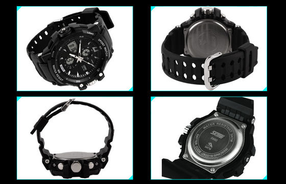OEM Man Dual Time Strefa Analogowy Cyfrowy Wrist Watch Z godzinowe Chime