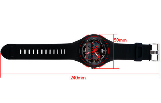 Lady Okrągły wielofunkcyjna Analogowy Cyfrowy Wrist Watch Z godzinowe Chime