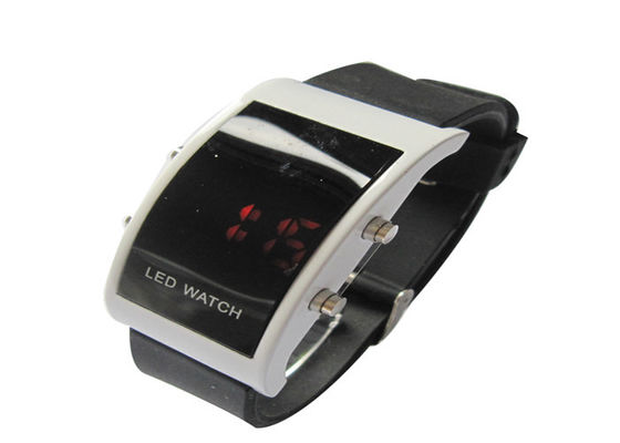 Armbanduhr-Touch Screen der Mode-großer Gesichts-Mann-LED Digital mit roten LED-Lichtern