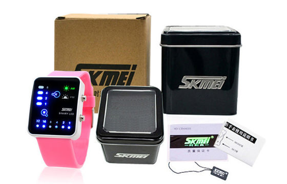 Armbanduhr des Silikon-LED Digital