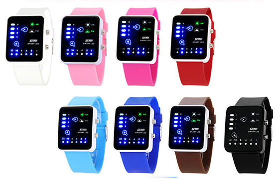 Armbanduhr Damen-Shockproof LED Digital, antimagnetische binäre Uhr