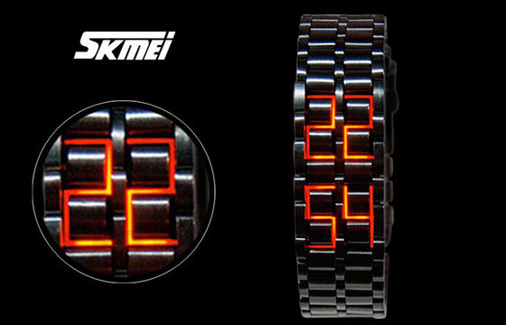 Skmei رجل حديد Samurai حمّم بركانيّة led ساعة, led Digital wristwatch