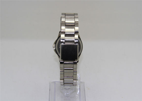 tangan bercahaya Bisnis Logam Jepang Analog Quartz Watch dengan kaca kubah