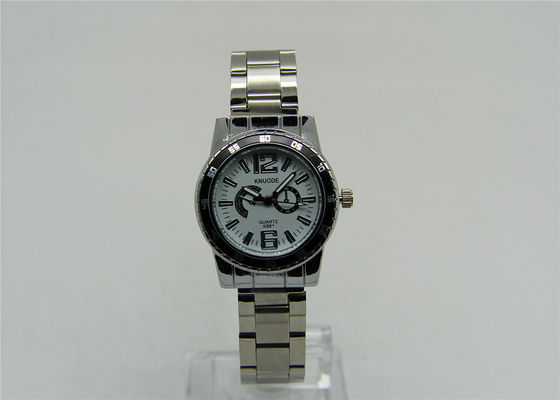 dây đeo bằng thép không gỉ Kim loại Strap Xem với bezel và đĩa giả