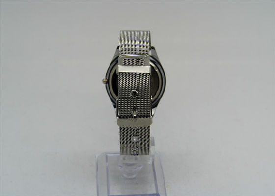 Orologio d'acciaio della cinghia del metallo della cinghia del nastro con il movimento analogico giapponese del quarzo