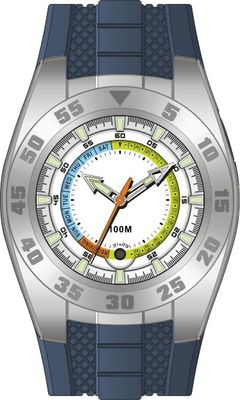 Gli orologi di calibratura di auto della cinghia del silicio, orologi di Digital più freschi si raddoppiano fascia oraria