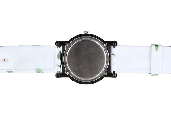 3 ATM ABS chống thấm Trường hợp In ấn PU Strap nhựa Xem Inox Trường hợp Trở lại