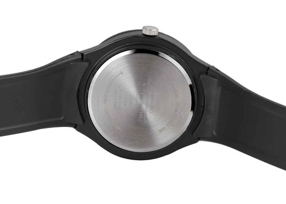Mát Đen Sport Analog Gents nhựa Quartz Xem Japan Movt Với ​​Battery