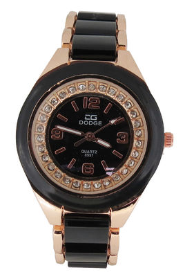 Analog Display Đen Nhật Bản Movt Quartz Xem Trendy Unisex Đồng hồ đeo tay