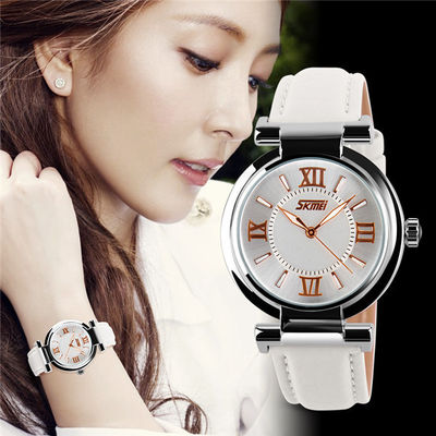 Genuine Leather Womens Quartz Đồng hồ