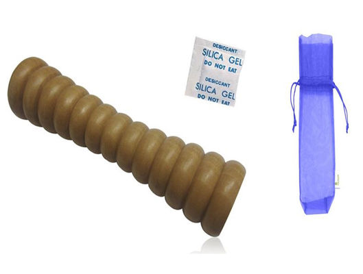 nhỏ mát xa chân dính 4 inch với con lăn chân gỗ túi lưới