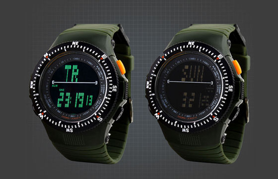 Relojes multifuncionales del alpinismo del hombre moderno del reloj del deporte de la exhibición del LCD