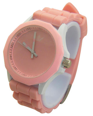 Orologio del movimento del quarzo della cinghia del silicone di BANCOMAT 3, orologio di potenza della batteria