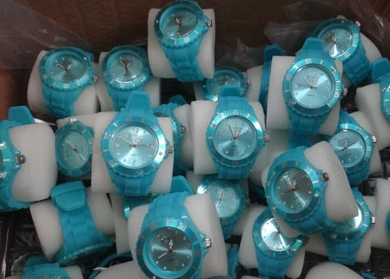 3 एटीएम पानी प्रतिरोधी सिलिकॉन कंगन जापान Movt घड़ी / सिलिकॉन Wristband घड़ियाँ